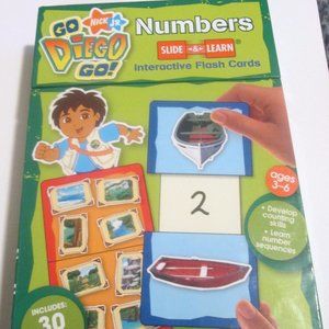 Go Diego Go! Nick Jr Number Flash Cards Pre-K NWOT